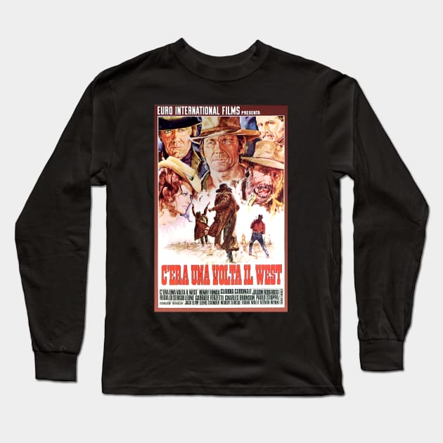 Classic Western Movie Poster - Once Upon a Time in the West Long Sleeve T-Shirt by Starbase79